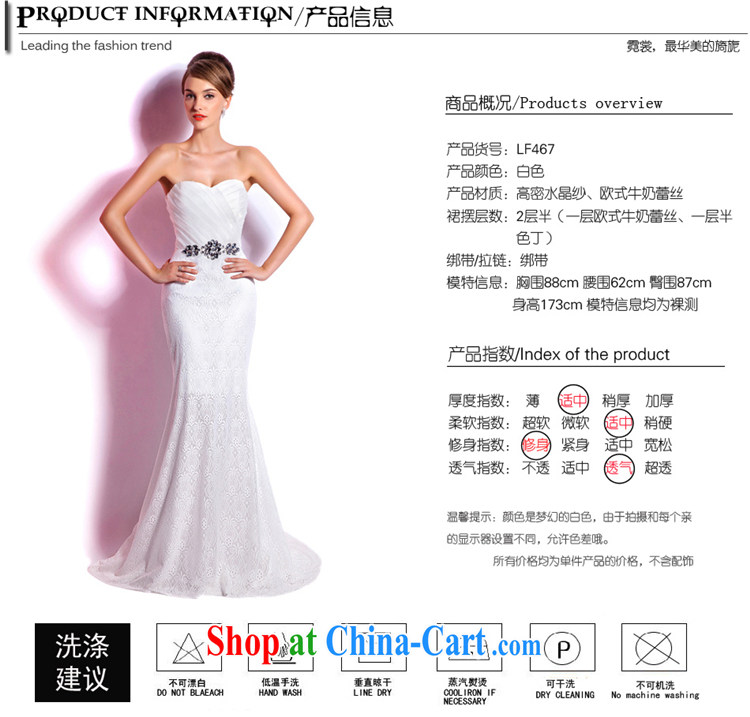 Beijing, Hong Kong, 2015 -- spring and summer new crowsfoot erase chest evening dress bridal wedding dresses banquet hosted long evening dress reception XXL pictures, price, brand platters! Elections are good character, the national distribution, so why buy now enjoy more preferential! Health
