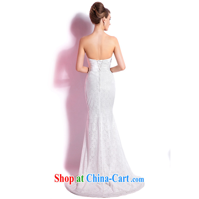 The Champs Elysees, as soon as possible, 2015 spring and summer new crowsfoot erase chest evening dress bridal wedding dresses banquet hosted long evening dress reception XXL, Hong Kong, Seoul, and shopping on the Internet