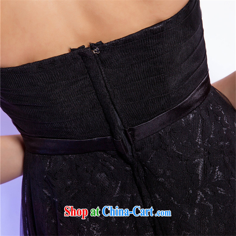 The Champs Elysees, as soon as possible, by 2015, the United States and Europe high quality Evening Dress black smears chest long evening dress annual meeting moderator and the gathering long skirt XXL, Hong Kong, and, on the Internet shopping