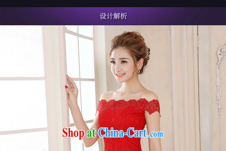 Honey, bride 2015 New Red bridal dresses short-field shoulder lace beauty at Merlion dress uniform toast summer red XXL pictures, price, brand platters! Elections are good character, the national distribution, so why buy now enjoy more preferential! Health
