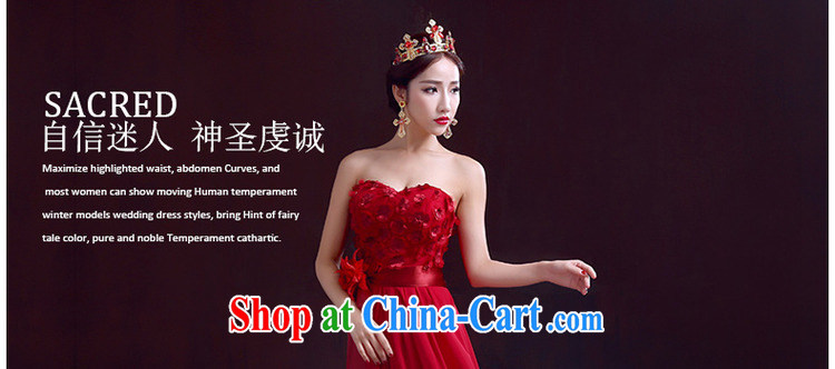 The woman bows Service Bridal 2015 spring red long wiped chest dress beauty graphics thin marriage toast serving wine red XXL pictures, price, brand platters! Elections are good character, the national distribution, so why buy now enjoy more preferential! Health