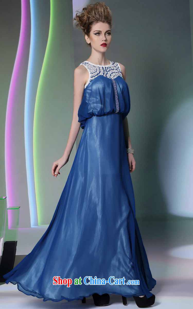 More LAI Ki Europe evening dress, Ki blue dress Evening Dress ball reception New Evening Dress blue XXL pictures, price, brand platters! Elections are good character, the national distribution, so why buy now enjoy more preferential! Health