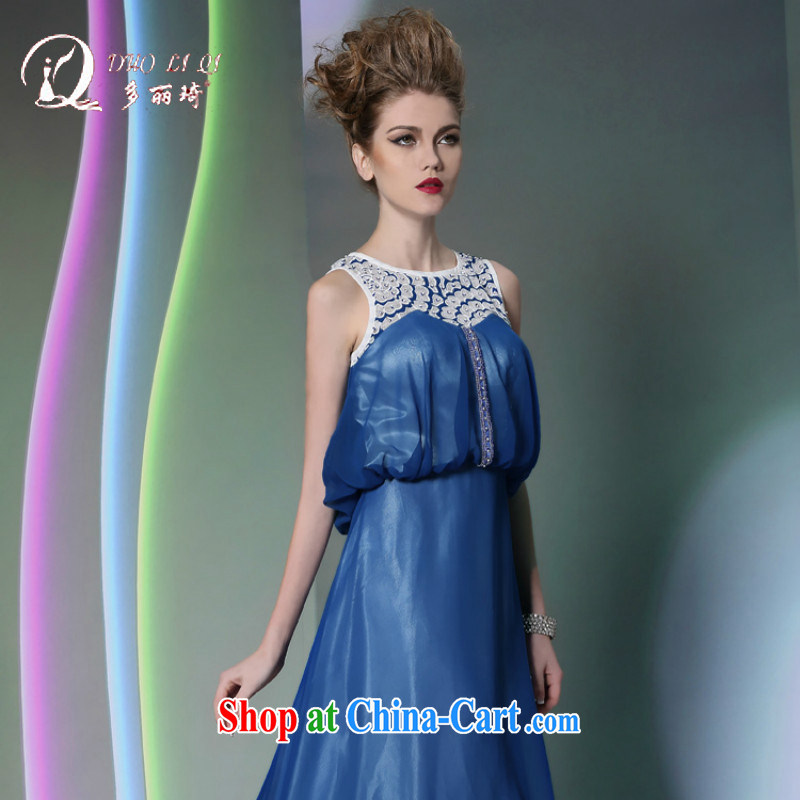More LAI Ki Europe evening dress, Ki blue dress Evening Dress ball reception New Evening Dress blue XXL, Lai Ki (Doris dress), online shopping