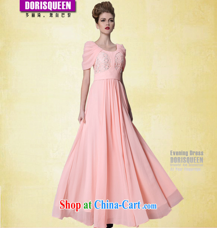 Doris Kay lady aura bare pink adult evening dress reception appointment moderator winter dress graphics thin pink XXL pictures, price, brand platters! Elections are good character, the national distribution, so why buy now enjoy more preferential! Health