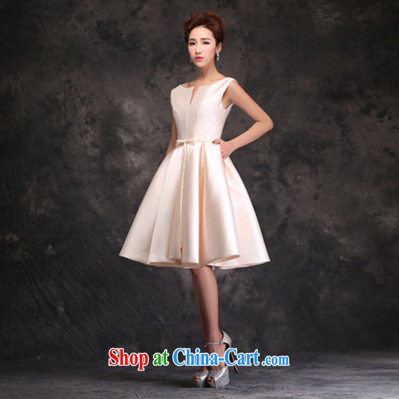 Evening Dress 2015 new Korean long spring and summer bows bridal Wedding Fashion moderator dress dresses female light yellow will not do not switch