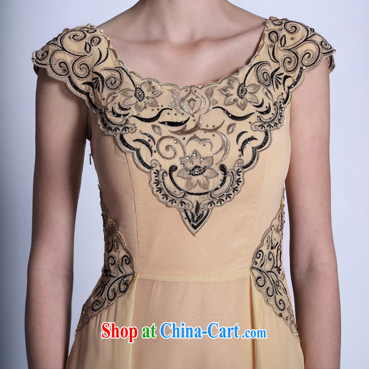 Multi-LAI Ki yellow short-sleeved retro dress only evening dress the code beauty bridesmaid dress pale yellow XXL pictures, price, brand platters! Elections are good character, the national distribution, so why buy now enjoy more preferential! Health