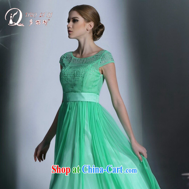 Multi-LAI Ki sweet green field shoulder dress in Europe hot dress green XXL, Li Qi (Doris dress), and, on-line shopping