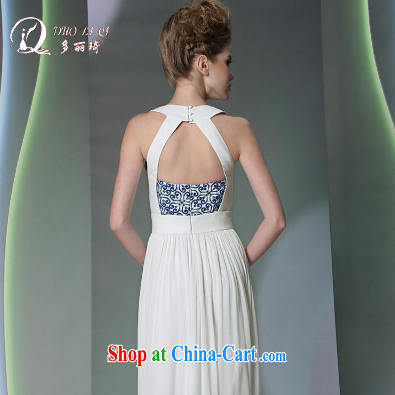 Multi-LAI Ki White wall also sexy Evening Dress appointment bridesmaid upscale diamond jewelry Evening Dress white XXL, Li Qi (Doris dress), and shopping on the Internet