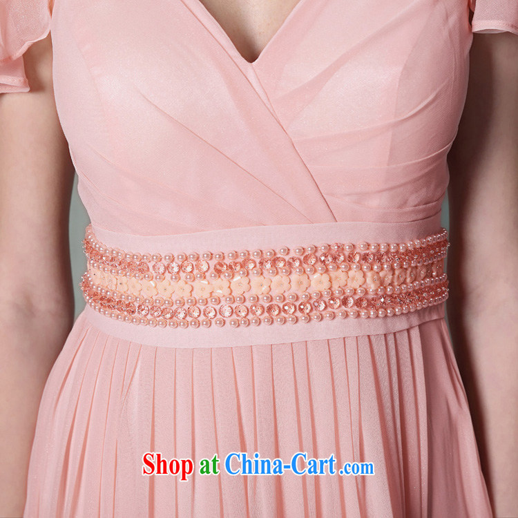 Doris Kay pink short-sleeve performance Evening Dress 2014 new dress hot appointment bridesmaid evening dress girls pink XXL pictures, price, brand platters! Elections are good character, the national distribution, so why buy now enjoy more preferential! Health