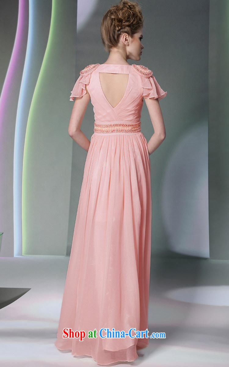 Doris Kay pink short-sleeve performance Evening Dress 2014 new dress hot appointment bridesmaid evening dress girls pink XXL pictures, price, brand platters! Elections are good character, the national distribution, so why buy now enjoy more preferential! Health