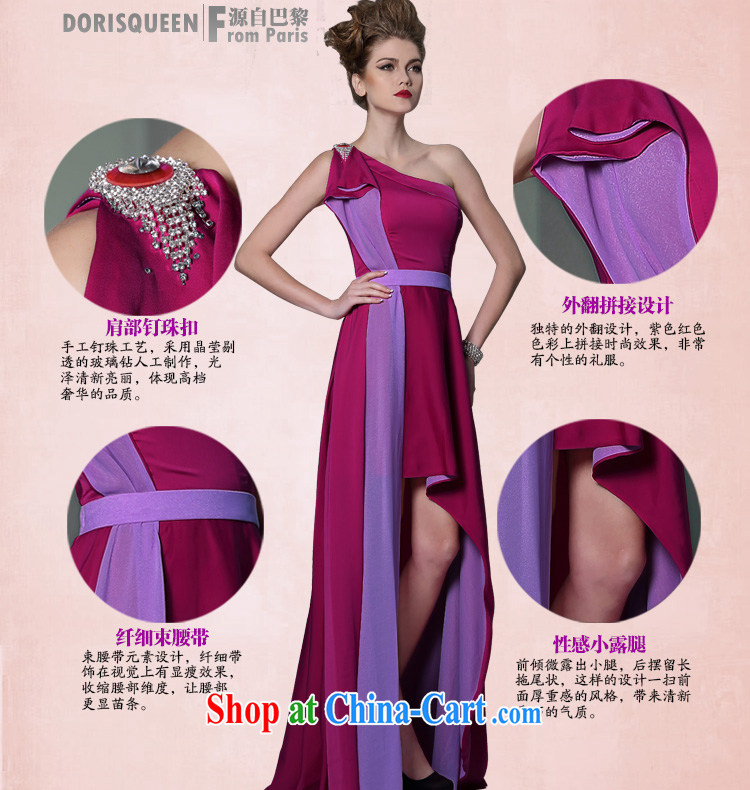 Multi-LAI Ki mauve single shoulder style evening dress Red Carpet show dress long 2014 hot wedding dress purple XXL pictures, price, brand platters! Elections are good character, the national distribution, so why buy now enjoy more preferential! Health