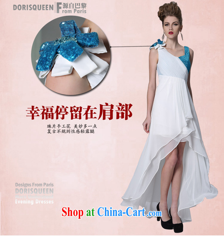 Multi-LAI Ki Europe dress snow white linen wedding bows dress short before long after dinner gatherings with dress white XL pictures, price, brand platters! Elections are good character, the national distribution, so why buy now enjoy more preferential! Health