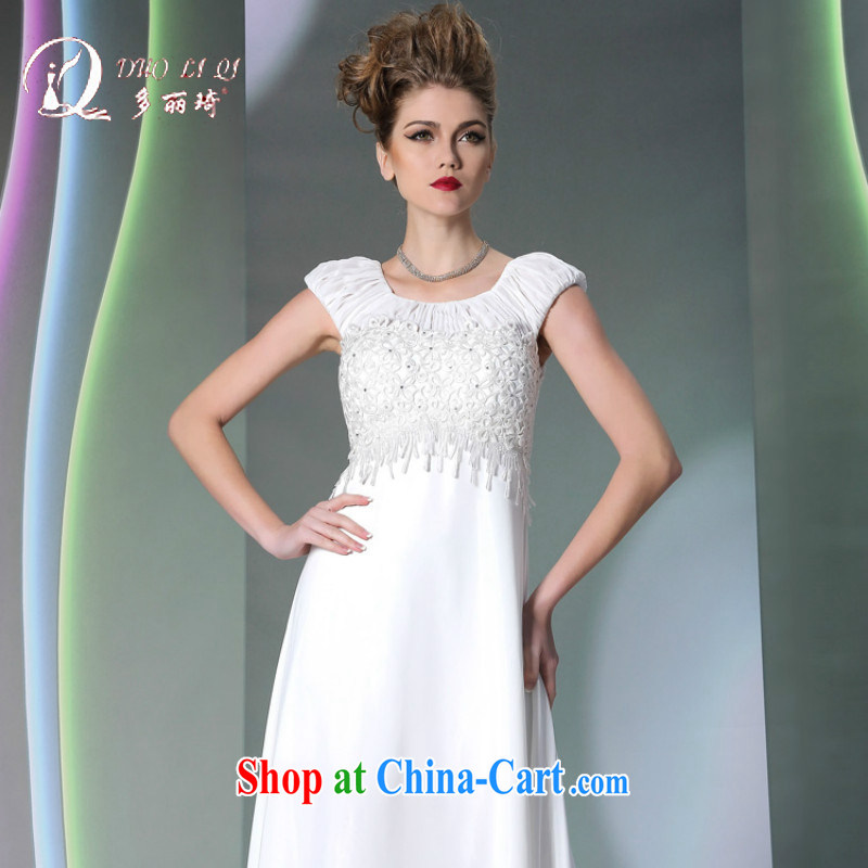 More than Li Qi flow in Europe and America, Evening Dress white pregnant mother dress white XXL, Lai Ki (Doris dress), and, on-line shopping