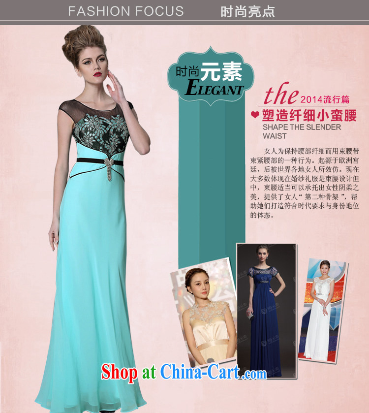Multi-LAI Ki blue package shoulder Evening Dress style beauty banquet evening dress skirt new adult dress blue L pictures, price, brand platters! Elections are good character, the national distribution, so why buy now enjoy more preferential! Health