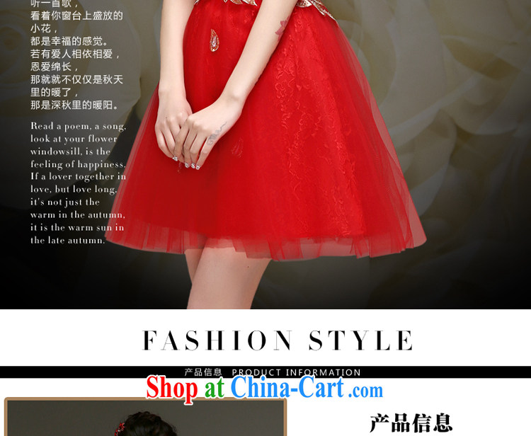 Serving a good solid Evening Dress 2015 new bridal dresses serving toast spring wedding dresses small girl short skirt and sisters red 2 XL pictures, price, brand platters! Elections are good character, the national distribution, so why buy now enjoy more preferential! Health