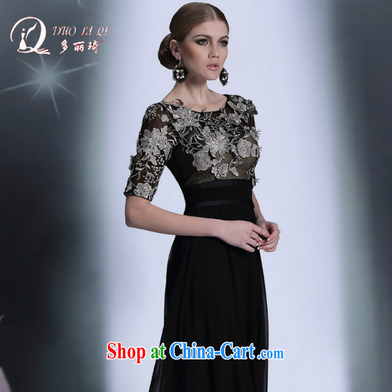 More LAI Ki 2014 black sleeveless dresses at regular dinner with her evening dress black S, Lai Ki (Doris dress), online shopping