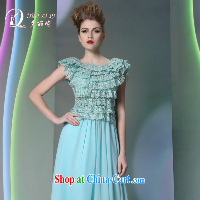 More LAI Ki 2014 European Dress lovely cake blue Evening Dress dress blue XXL, Lai Ki (Doris dress), and, on-line shopping