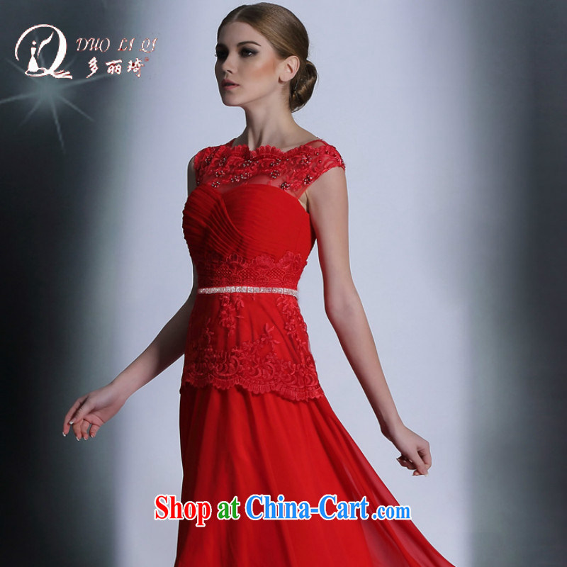 More LAI Ki 2014 autumn and winter red in Europe and bride dress uniform toast wedding dresses red XXL, Li Qi (Doris dress), and shopping on the Internet