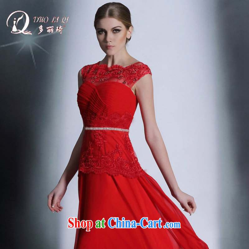 More LAI Ki 2014 autumn and winter red in Europe and bride dress uniform toast wedding dresses red XXL, Li Qi (Doris dress), and shopping on the Internet