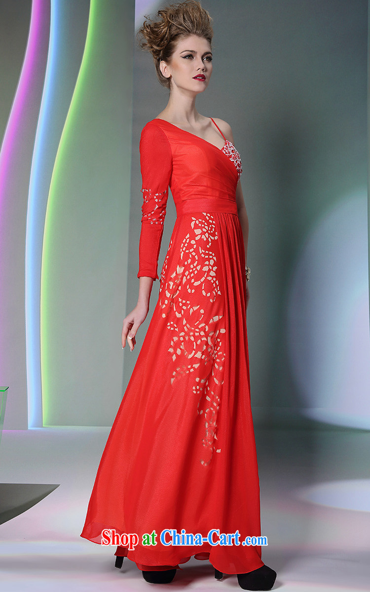 Multi-LAI Ki Europe red evening dress autumn and winter toast wedding dress red XXL pictures, price, brand platters! Elections are good character, the national distribution, so why buy now enjoy more preferential! Health