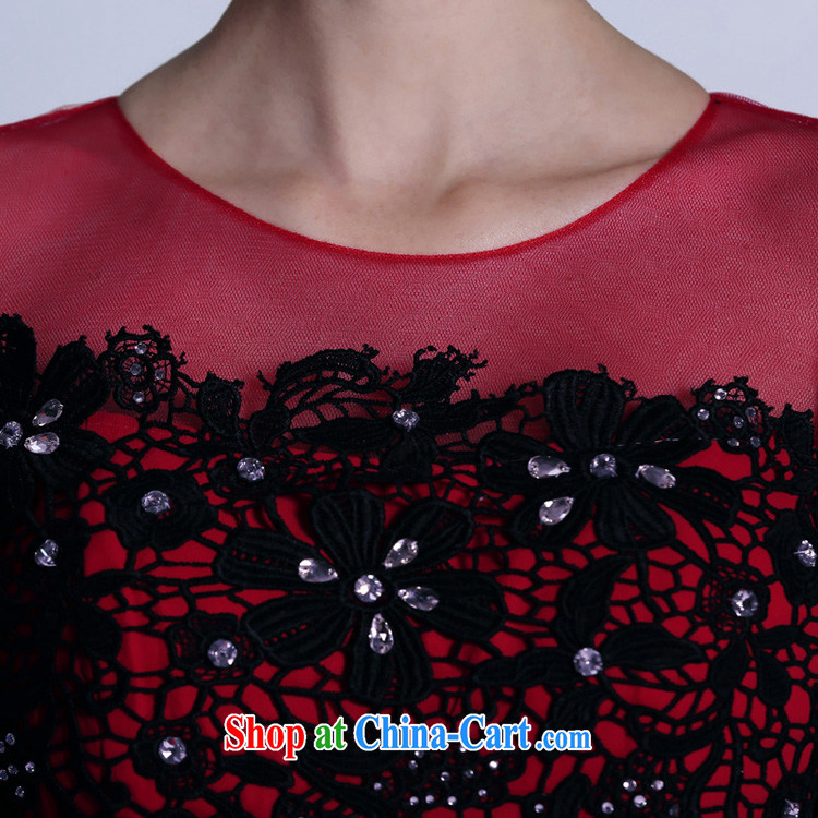 European and American dress and red and black color collision cuff in evening dress stylish in Europe and original dress toast winter clothing red XXL pictures, price, brand platters! Elections are good character, the national distribution, so why buy now enjoy more preferential! Health