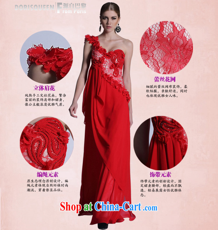 Multi-LAI Ki Europe evening dress, Qi red bridal wedding dress toast clothing snow woven large, single shoulder dress dress light blue XXL pictures, price, brand platters! Elections are good character, the national distribution, so why buy now enjoy more preferential! Health