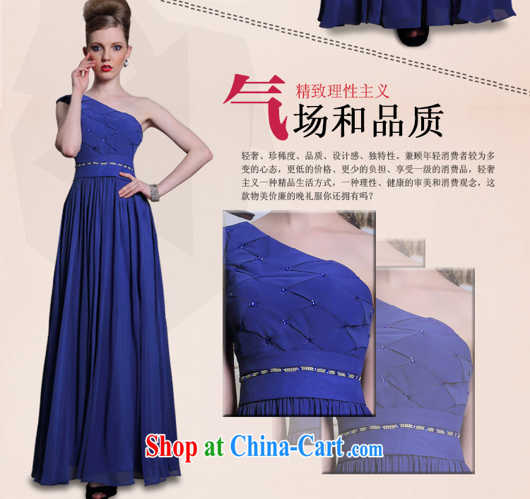 Multi-LAI Ki-chun, royal blue single shoulder evening dress and elegant minimalist A Field dress women in zip waist long skirt blue XXL pictures, price, brand platters! Elections are good character, the national distribution, so why buy now enjoy more preferential! Health