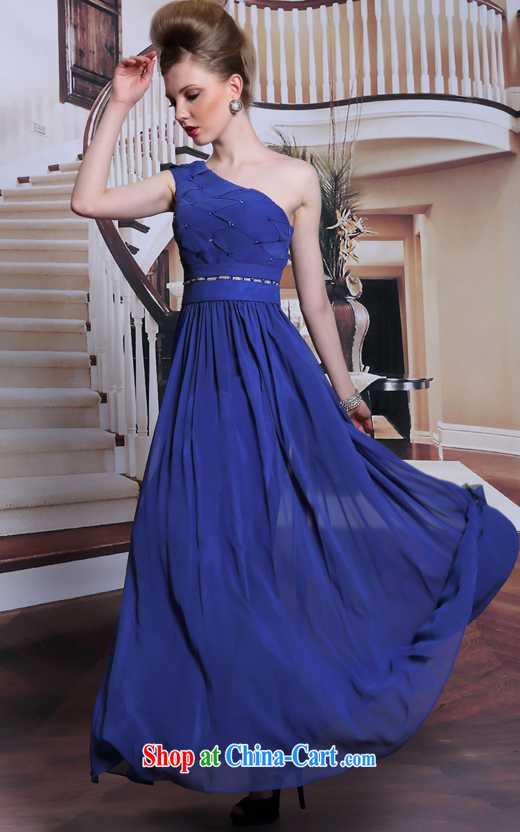 Multi-LAI Ki-chun, royal blue single shoulder evening dress and elegant minimalist A Field dress women in zip waist long skirt blue XXL pictures, price, brand platters! Elections are good character, the national distribution, so why buy now enjoy more preferential! Health