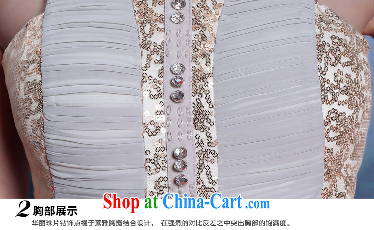Multi-LAI Ki are gray Evening Dress stitching gold modern Europe and cultivating late mount also dress female light gray XXL pictures, price, brand platters! Elections are good character, the national distribution, so why buy now enjoy more preferential! Health