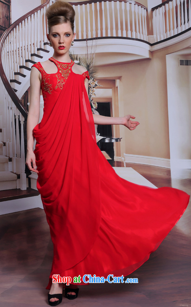 Multi-LAI Ki red is also bridal Evening Dress retro embroidery wedding dress sexy beauty dress red XXL pictures, price, brand platters! Elections are good character, the national distribution, so why buy now enjoy more preferential! Health