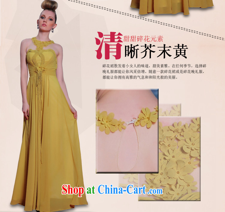 Multi-LAI Ki Europe stylish evening dress debris blossoms, ladies dress long bridesmaid appointment dress yellow XXL pictures, price, brand platters! Elections are good character, the national distribution, so why buy now enjoy more preferential! Health