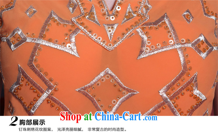 Multi-LAI Ki New Evening Dress orange retro dress model go show dress orange XXL pictures, price, brand platters! Elections are good character, the national distribution, so why buy now enjoy more preferential! Health