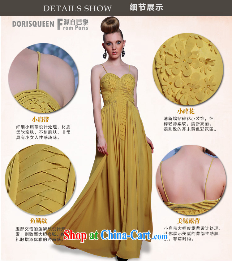 Multi-LAI Ki 2014 European Dress Kang WONG Hung with manual take Europe's witty Evening Dress yellow XXL pictures, price, brand platters! Elections are good character, the national distribution, so why buy now enjoy more preferential! Health