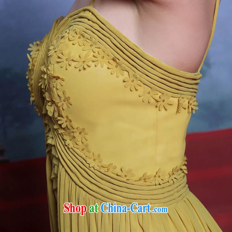 Multi-LAI Ki 2014 European Dress Kang WONG Hung with manual take Europe's witty Evening Dress yellow XXL pictures, price, brand platters! Elections are good character, the national distribution, so why buy now enjoy more preferential! Health