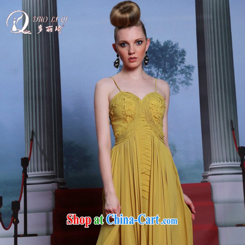Multi-LAI Ki 2014 European Dress Kang WONG Hung with manual take Europe cutest dress yellow XXL, Lai Ki (Doris dress), online shopping