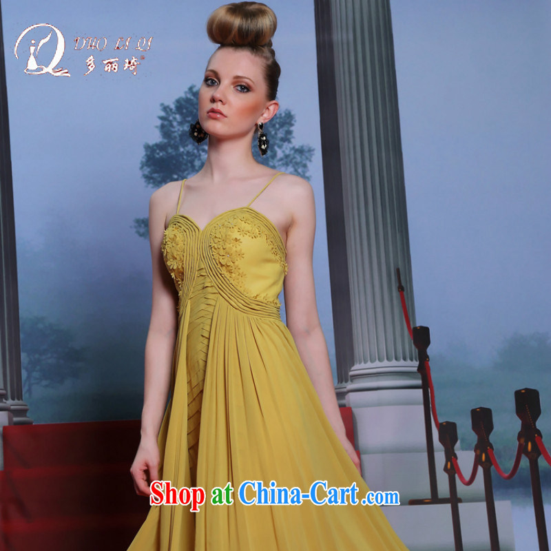Multi-LAI Ki 2014 European Dress Kang WONG Hung with manual take Europe cutest dress yellow XXL, Lai Ki (Doris dress), online shopping