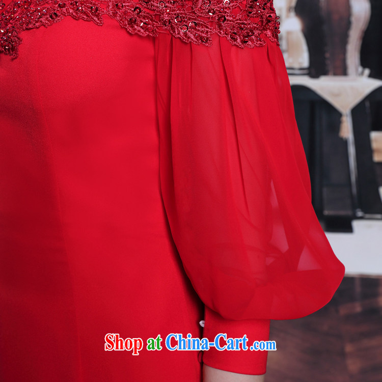 Multi-LAI Ki Europe Evening Dress dress fall bridal toast service cuff dress red L pictures, price, brand platters! Elections are good character, the national distribution, so why buy now enjoy more preferential! Health