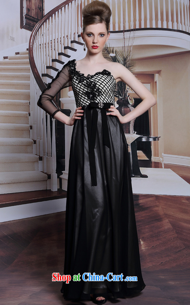 Multi-LAI Ki black strap dress dinner reception fall long evening dress black XXL pictures, price, brand platters! Elections are good character, the national distribution, so why buy now enjoy more preferential! Health