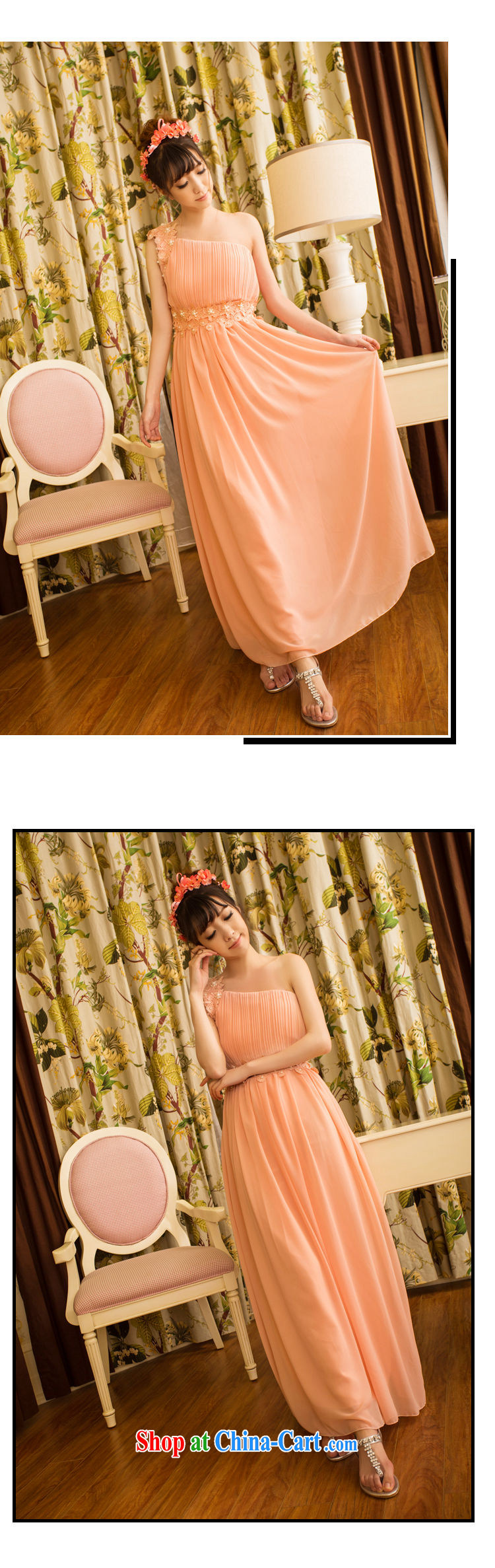 Mei-po, 2015 new sweet temperament OL banquet bridesmaid marriage a shoulder dress girl dress dress girl violet L pictures, price, brand platters! Elections are good character, the national distribution, so why buy now enjoy more preferential! Health