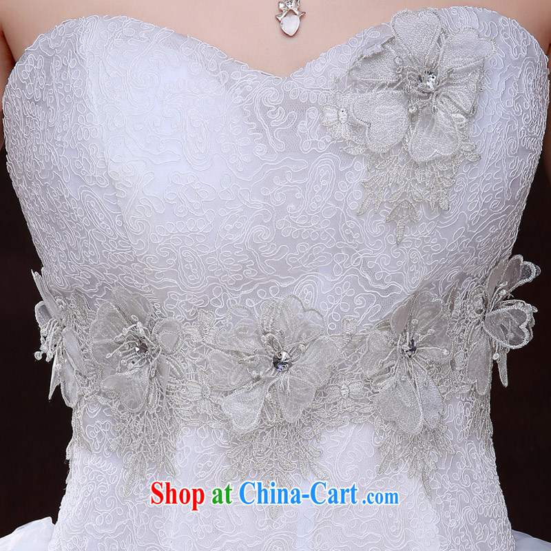The china yarn 2015 new Korean wedding dresses lace bridesmaid serving short Evening Dress Beauty Fashion toast serving short wedding white. size do not accept return and China yarn, shopping on the Internet