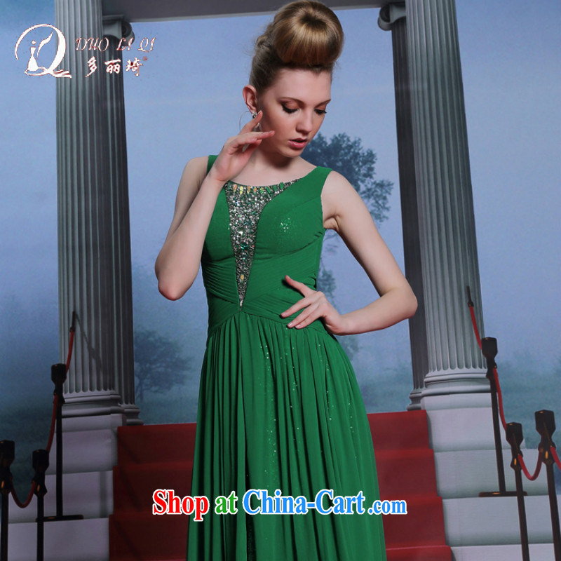 Multi-li-ki, genuine, Evening Dress beauty in Europe and the dress code 2014 model show ceremonial dress green XXL, Li Qi (Doris dress), and, on-line shopping