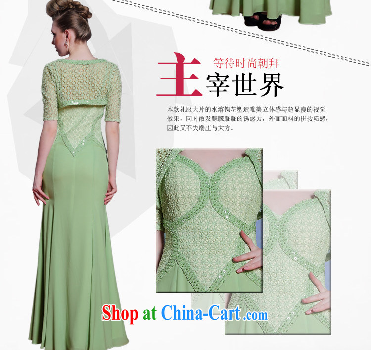 Multi-LAI Ki summer Celadon Colored Evening Dress strap evening dress two-piece nail Pearl dress dress the dress code Green XXL pictures, price, brand platters! Elections are good character, the national distribution, so why buy now enjoy more preferential! Health