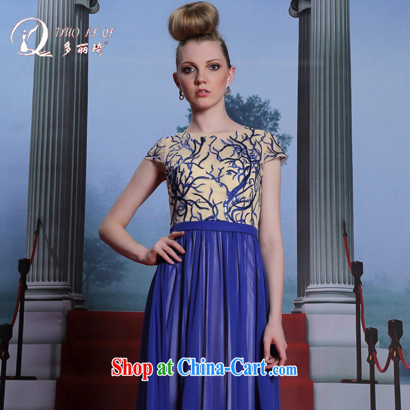 More LAI Ki 2014, Qi, genuine royal blue, dress fall annual dress long dress blue XXL, Lai Ki (Doris dress), and, on-line shopping