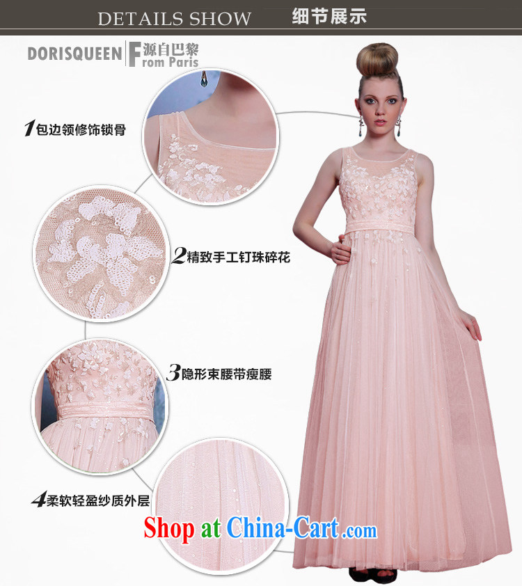 Multi-LAI Ki pink bridal gown manual order flowers dress skirt round-collar dress sleeveless large, female pink XXL pictures, price, brand platters! Elections are good character, the national distribution, so why buy now enjoy more preferential! Health
