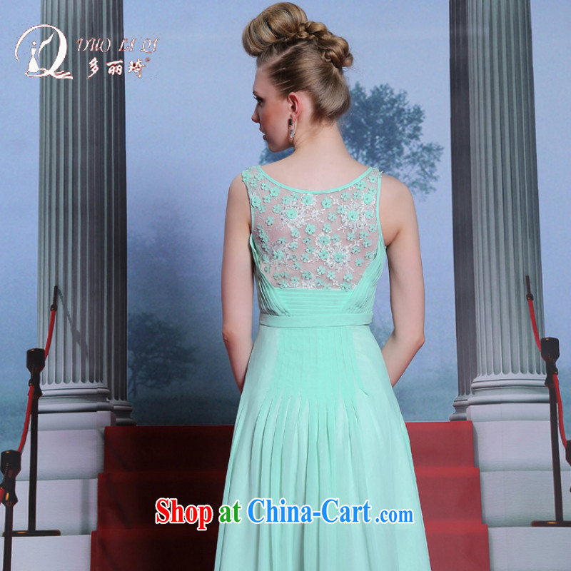 Multi-LAI Ki powder blue dress with a sleeveless long dress graduation ball dress Evening Dress blue XXL, Li Qi (Doris dress), online shopping