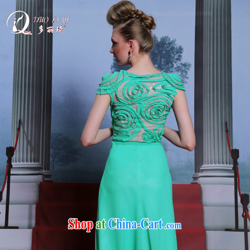 More LAI Ki-take good evening dress zipper fall moderator dress the code graphics thin dress female green L, Lai Ki (Doris dress), and, on-line shopping