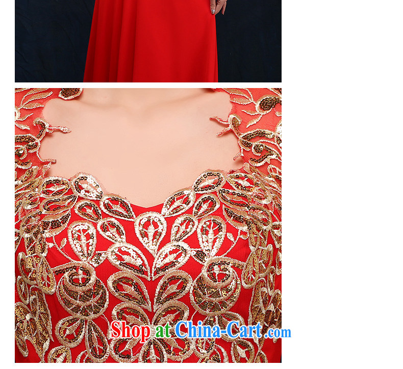 According to Lin Sa 2015 new bride toast serving red marriage wedding dresses beauty long marriage banquet dress red M pictures, price, brand platters! Elections are good character, the national distribution, so why buy now enjoy more preferential! Health