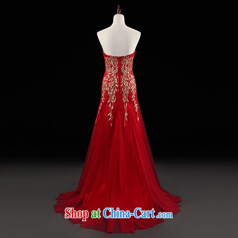 Love, Ms Audrey EU Yuet-mee, RobinIvy) bows dress custom New 2015 spring and summer wiped his chest tail dress marriages L 35,013 red advanced customization, Paul love, Ms Audrey EU, shopping on the Internet