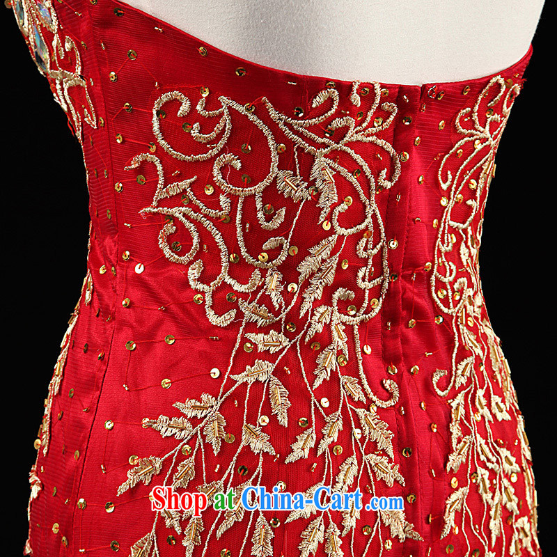 Love, Ms Audrey EU Yuet-mee, RobinIvy) bows dress custom New 2015 spring and summer wiped his chest tail dress marriages L 35,013 red advanced customization, Paul love, Ms Audrey EU, shopping on the Internet