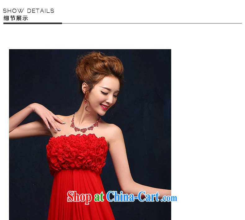 wedding dresses 2015 spring wipe chest red evening dress beauty long Korean married women toast service red M pictures, price, brand platters! Elections are good character, the national distribution, so why buy now enjoy more preferential! Health